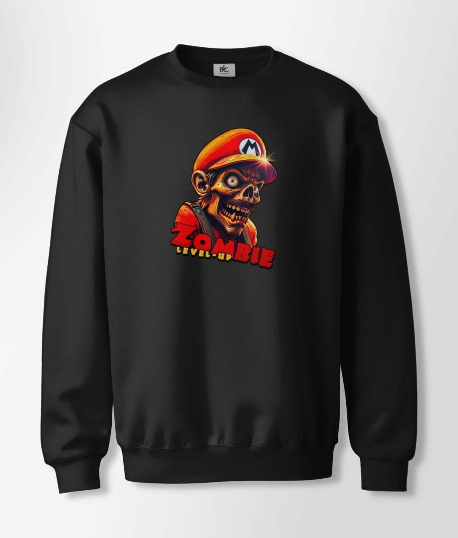 Mario Level Up Zombie sudadera
